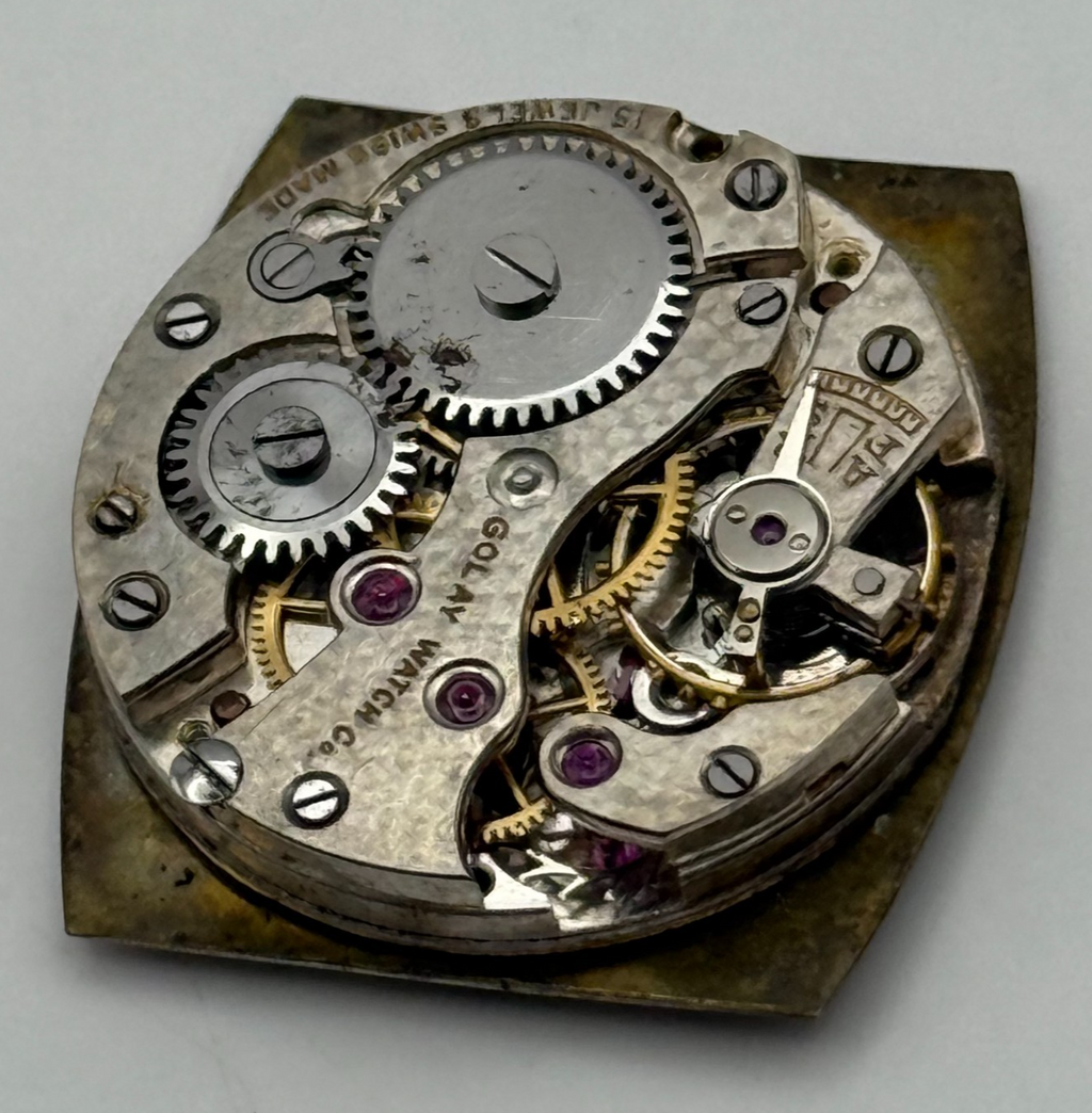 Art Deco Golay Watch Co Watch Movement - For Parts / Repair - 21.4mm