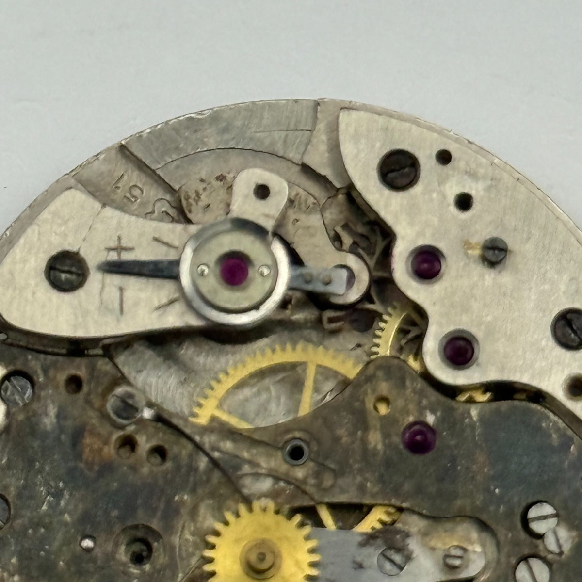 Landeron 51 Watch Movement - Chronograph - For Parts / Repair - 31.6mm