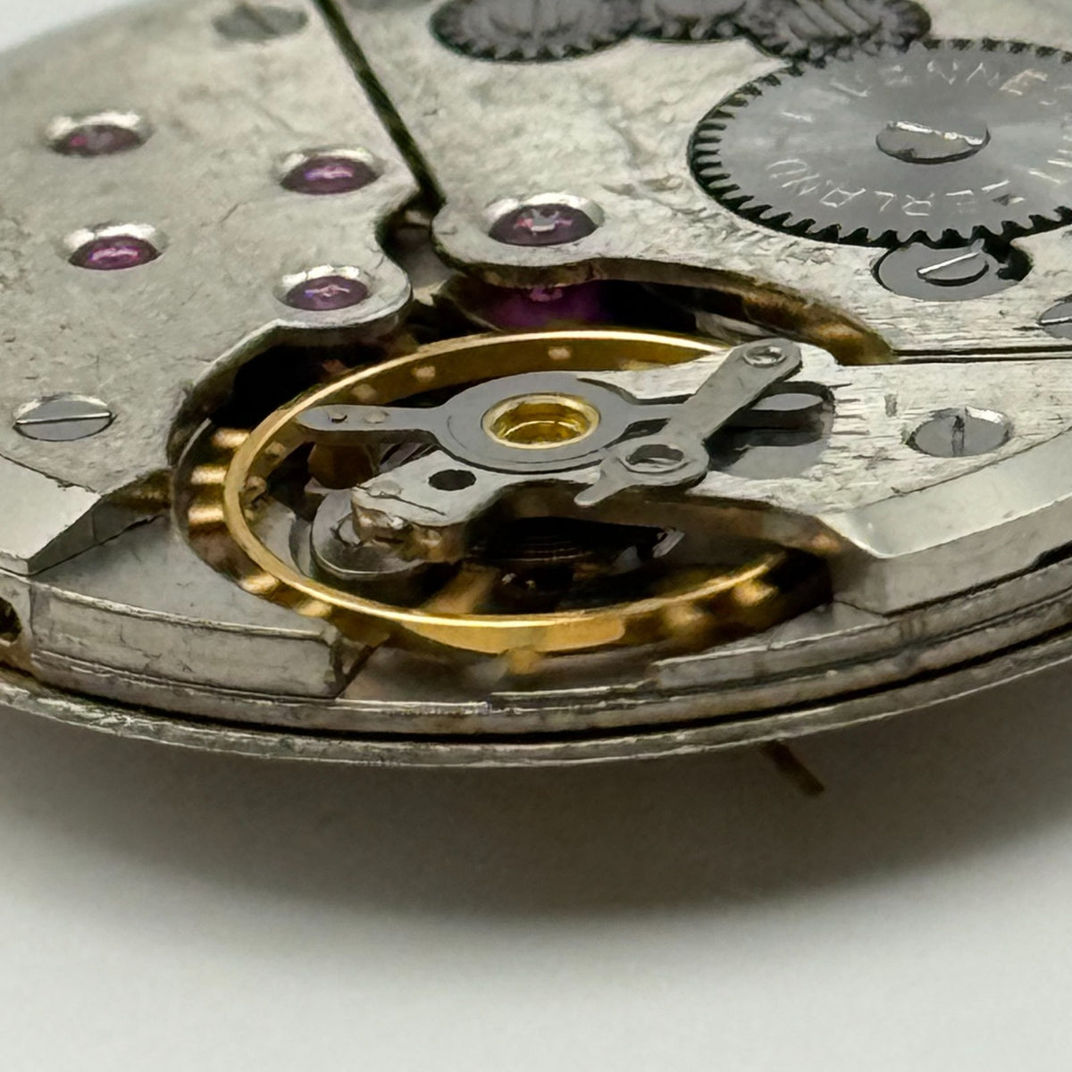 Cyma R.484 Watch Movement Running Tavannes 17 Jewels Swiss Manual Wind Parts
