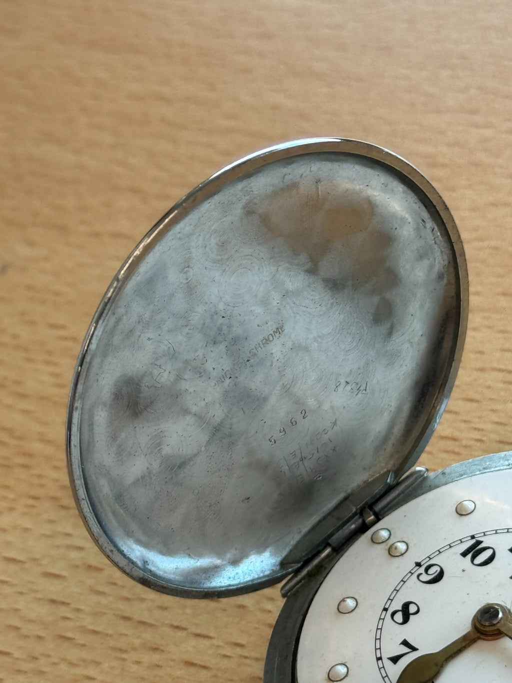 RNIB Braille Pocket Watch Unitas 431 445 Movement For Blind People Needs Repairs
