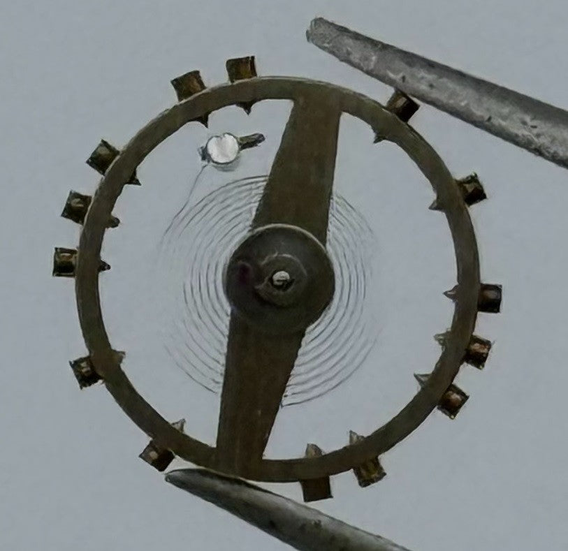 Lever Balance Wheel Complete And Spring 8¾’’’ Renata Watch Movement Parts NOS