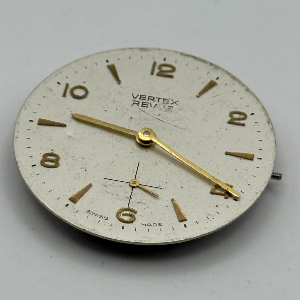 Vertex Revue 77.1 Watch Movement - 17 Jewels - For Parts / Repair - 29mm