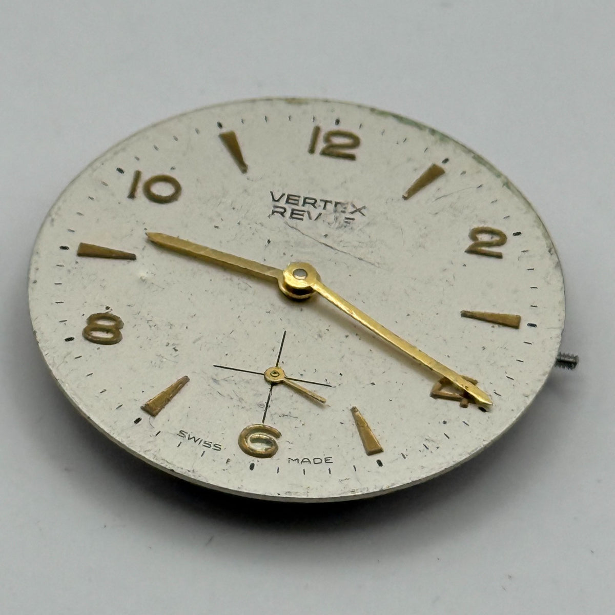 Vertex Revue 77.1 Watch Movement - 17 Jewels - For Parts / Repair - 29mm