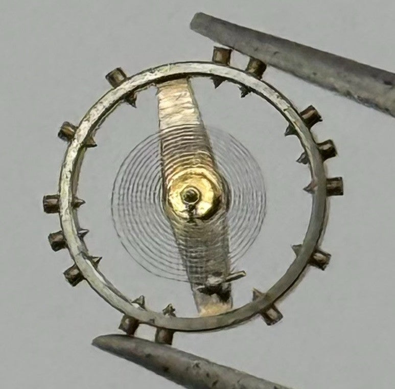 Felsa 4020 4022 Balance Wheel Complete And Spring 1045 Watch Movement Parts NOS