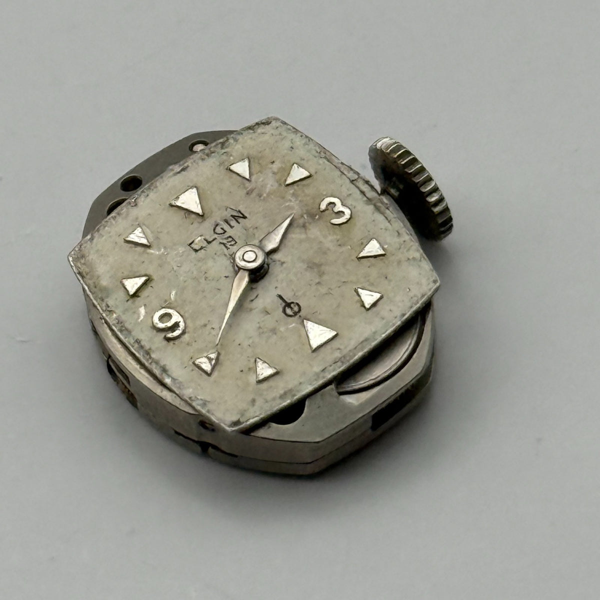 Elgin 832 Watch Movement 19 Jewels American Manual Wind Parts Repair 12.4mm