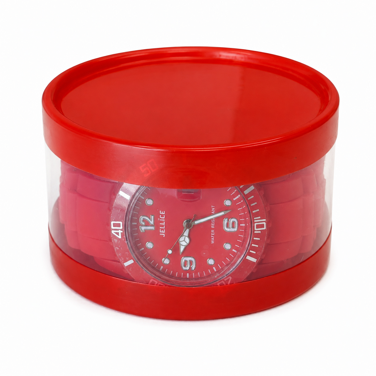 Jellice Red Unisex Watch Rotating Bezel Brand New