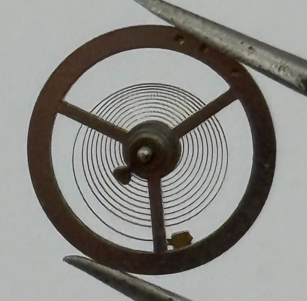 Brac 180 Balance Wheel Complete And Spring 12’’’ Pour Watch Movement Parts NOS