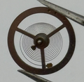 Brac 180 Balance Wheel Complete And Spring 12’’’ Pour Watch Movement Parts NOS