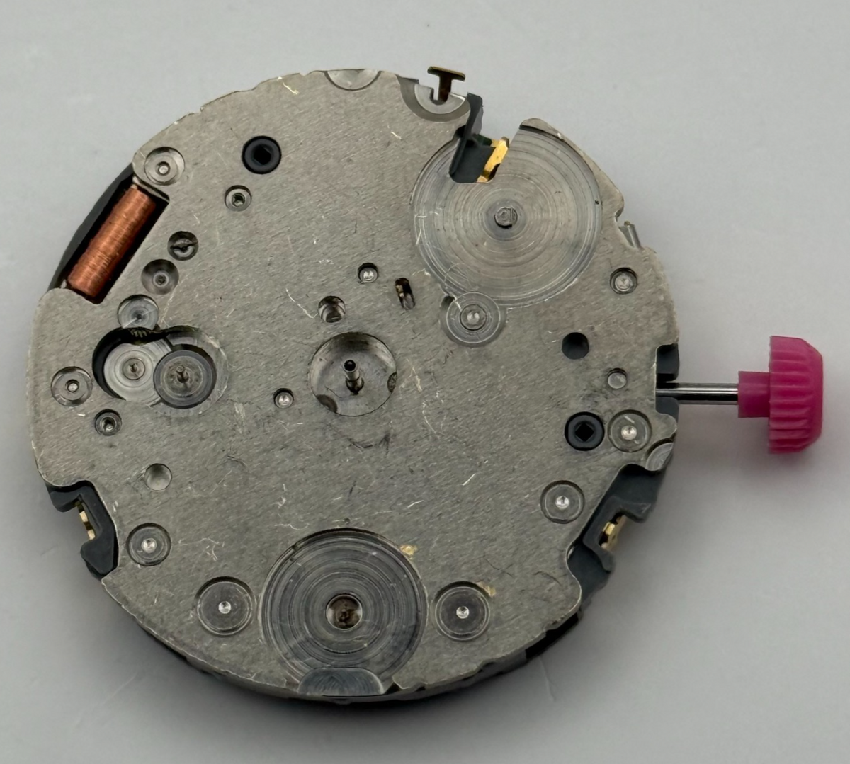 Miyota AW00 Watch Movement - Quartz Japan 0 Jewels - For Parts / Repair - 29.6mm