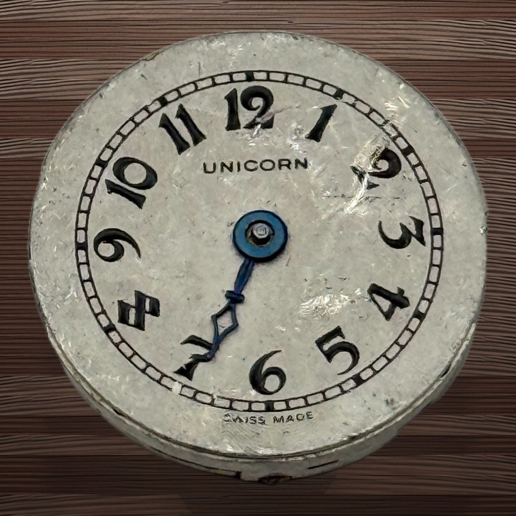 Unicorn Watch Movement - 15 Jewels Small - For Parts / Repair - 19.6mm