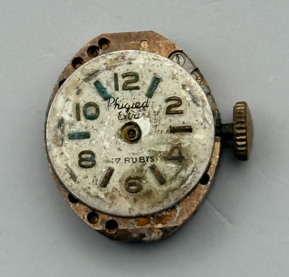 Phigied Extra Watch Movement 17 Rubis Swiss Manual Wind Parts Repair 13.2mm