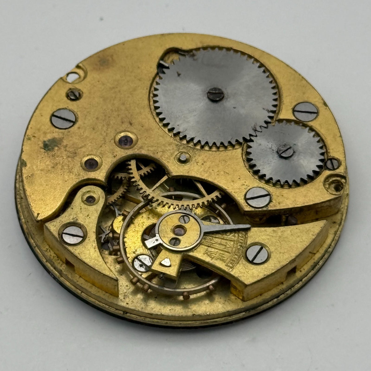 Uilkema Pocket Watch Movement Open Face Sub Seconds Vintage Parts Repair 38.9mm