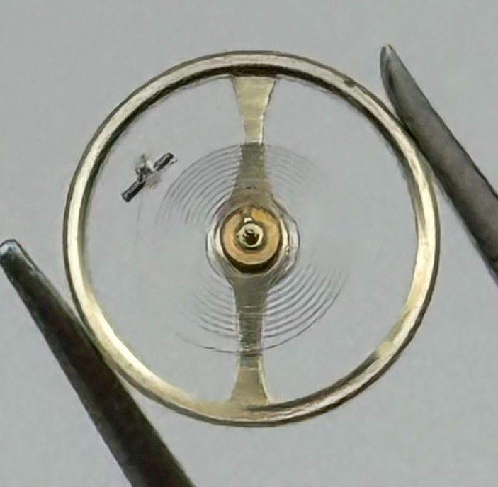 Durowe D 75 Balance Wheel Complete And Spring 5½’’’ Watch Movement Parts NOS