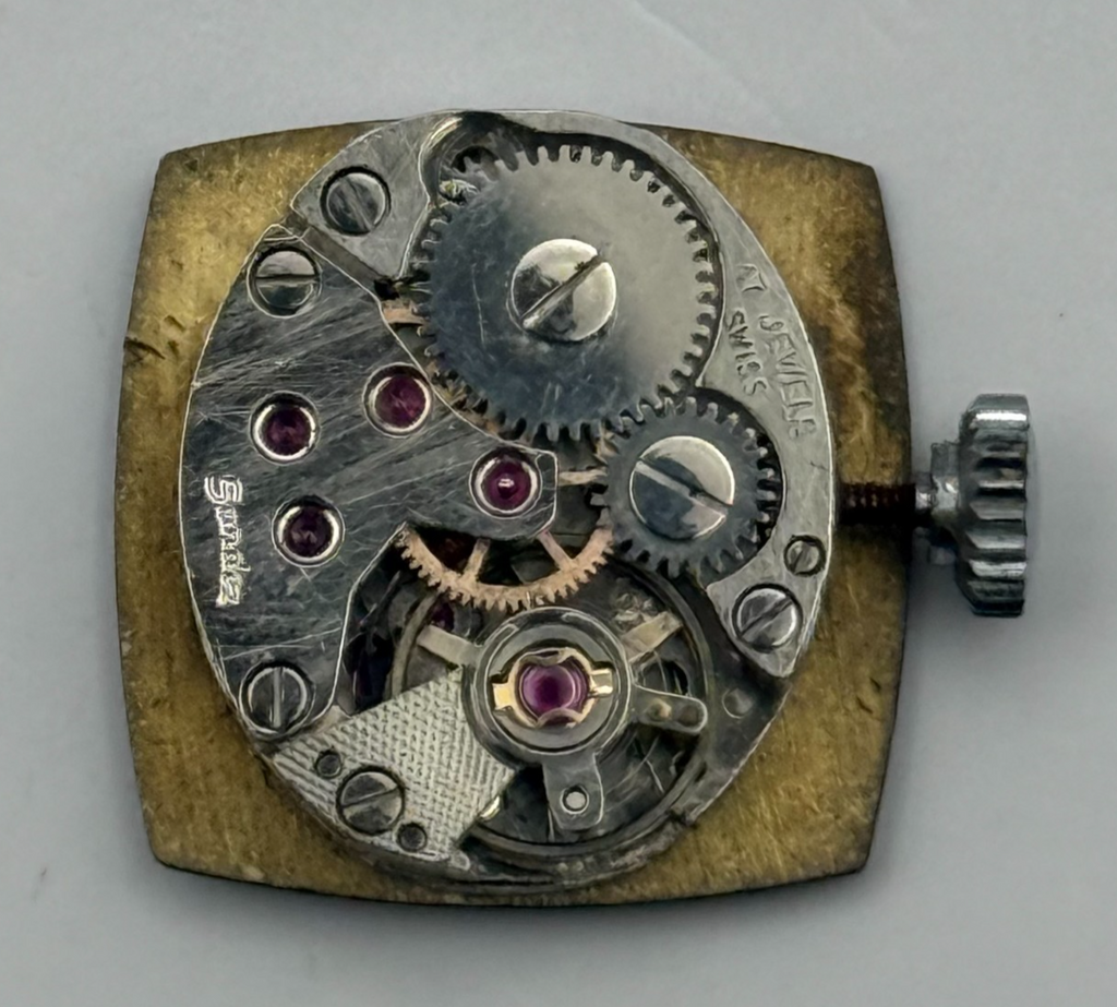 Stone Dial Watch Movement SGT Sandoz Ladies 17 Jewels Manual Wind Parts 12.7mm