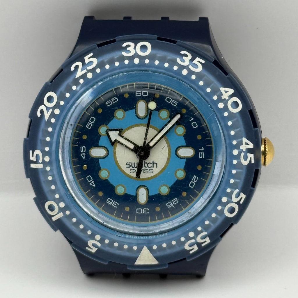 Vintage Swatch Scuba 200 Watch SDN116/7 Abyss 1994 Swiss 40mm Parts Repair