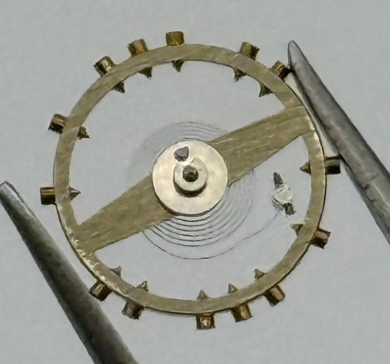 FHF 120 Balance Wheel Complete And Spring 6¾-8’’’ 205 M Watch Movement Parts NOS