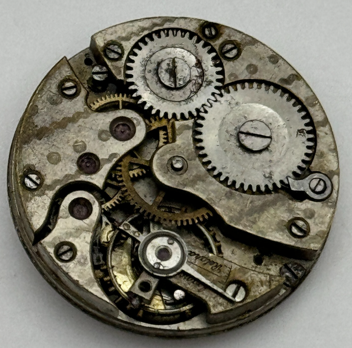 Unidentified Watch Movement Manual Wind Swiss Parts Repair 24.8mm