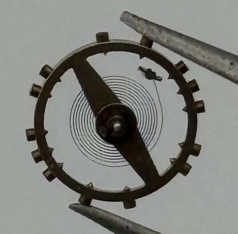 FEF 270 Balance Wheel Complete And Spring 5¼’’’ 173 M Watch Movement Parts NOS
