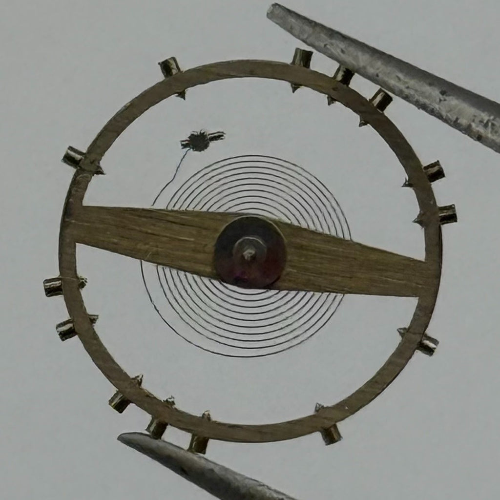 FHF 72 Balance Wheel Complete And Spring Renata 585 Watch Movement Parts NOS