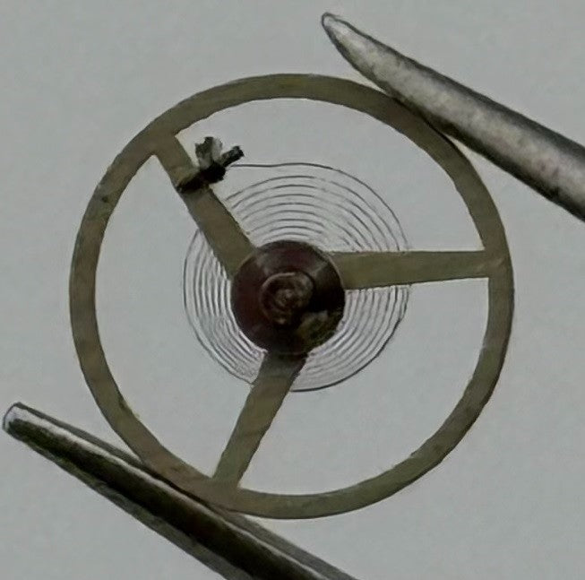 AS 976 1012 Balance Wheel Complete And Spring 5’’’ 1426 M Watch Movement Parts