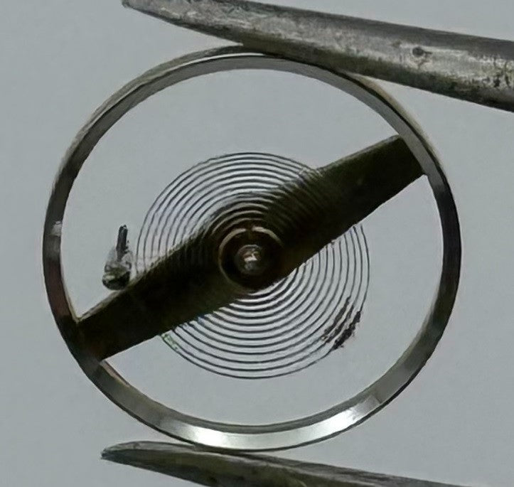 Kasper 1200 Balance Wheel Complete And Spring 5 1/4’’’ 1057 Watch Movement Parts