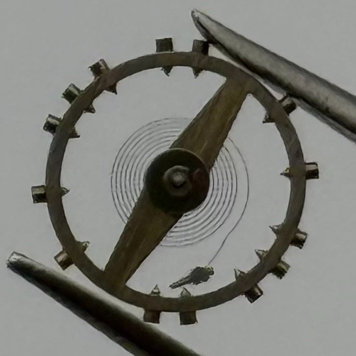 Felsa 4162 Balance Wheel Complete And Spring Renata 1244 M Watch Movement Parts