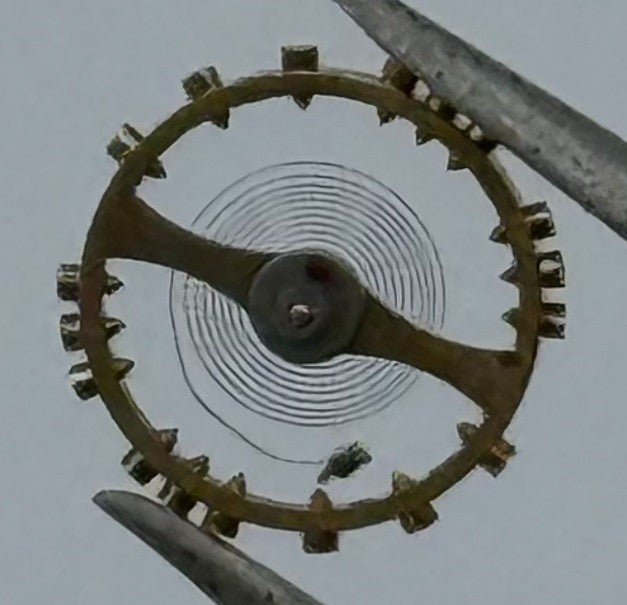 Bulova 5 AD Balance Wheel Complete And Spring Renata 624 Watch Movement Parts