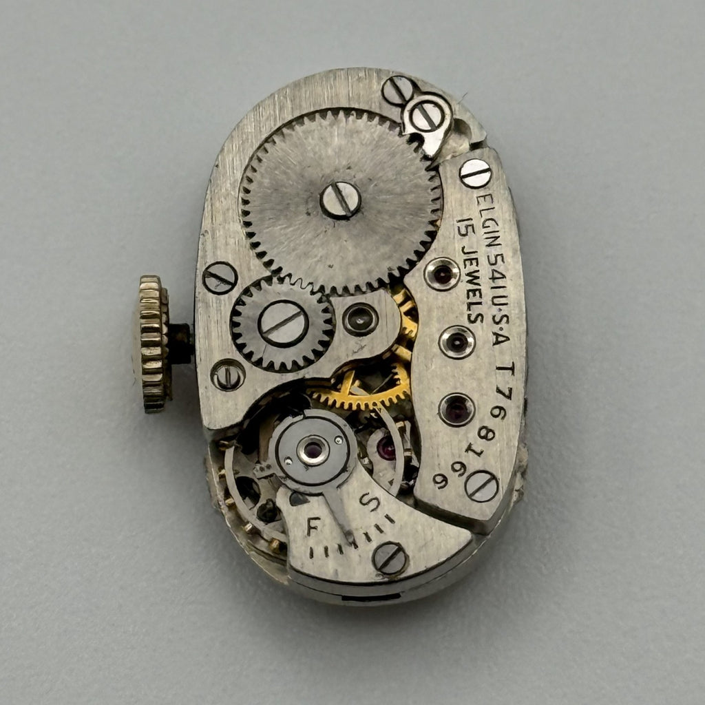 Elgin Ladies Grade 541 Watch Movement - Model 2 - Running - For Parts / Repair