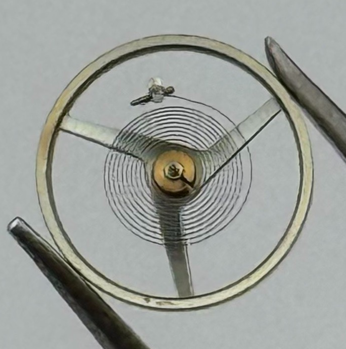 AS 1744 Balance Wheel Complete And Spring 7¾''' 1566 M Watch Movement Parts NOS