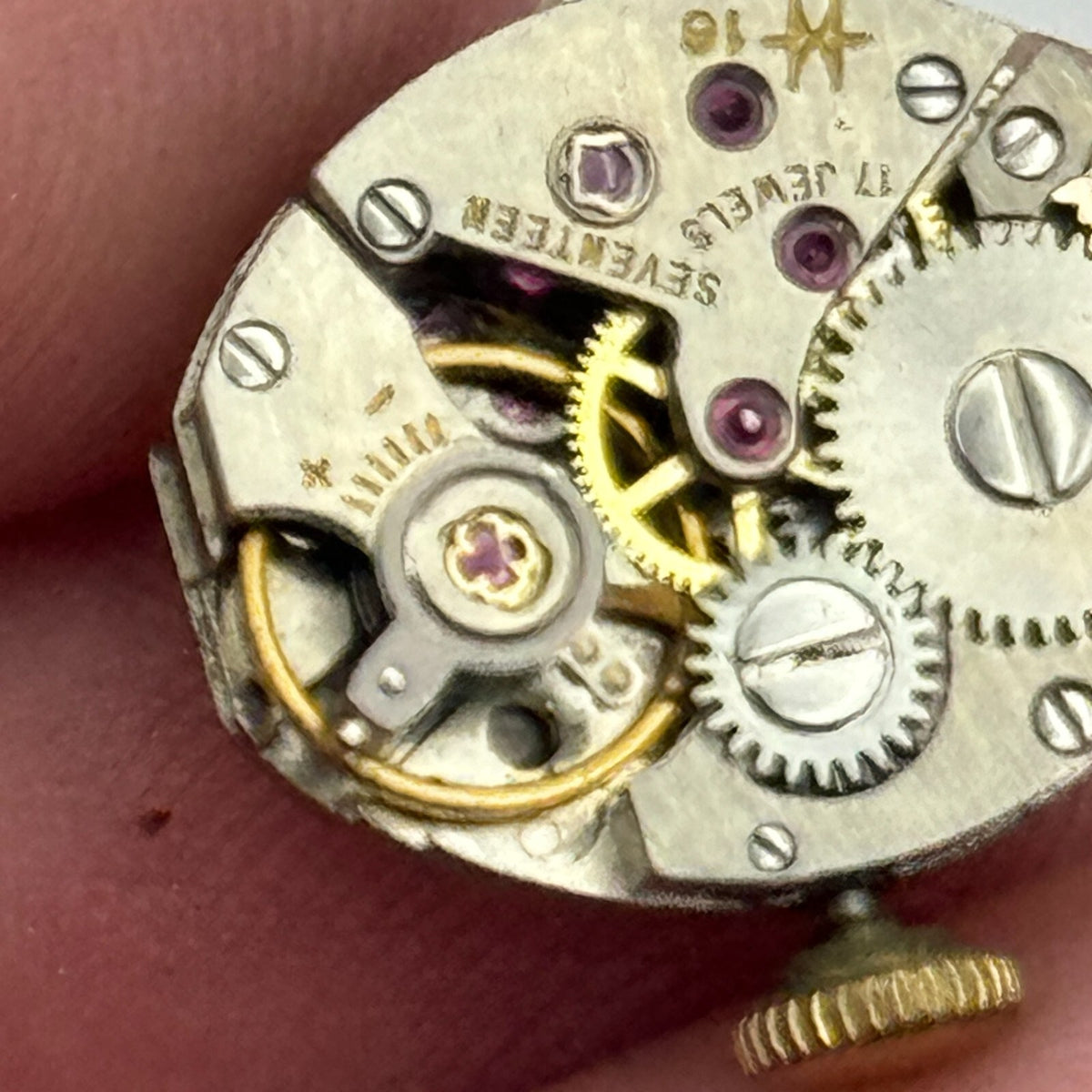 Hamilton 16 Watch Movement Ladies Manual Wind Vintage Swiss Parts 13mm