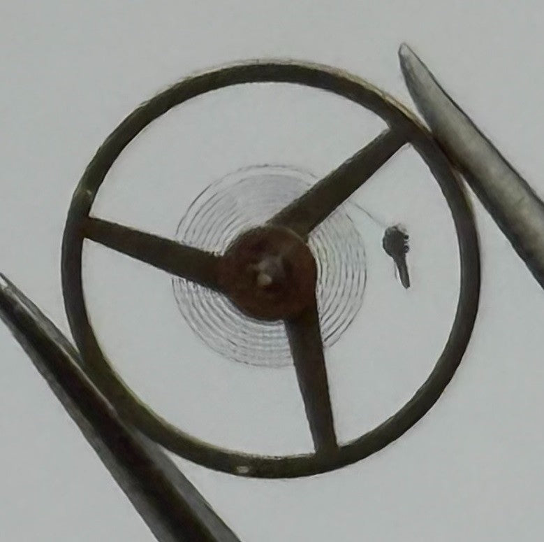 ETA 2412 Balance Wheel Complete And Spring Renata 1413 Watch Movement Parts NOS