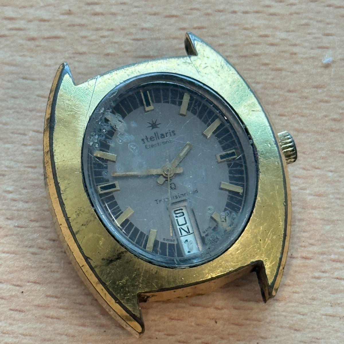 Stellaris Electronic Transistorized Watch- ESA 9158 Movement - Parts / Repair