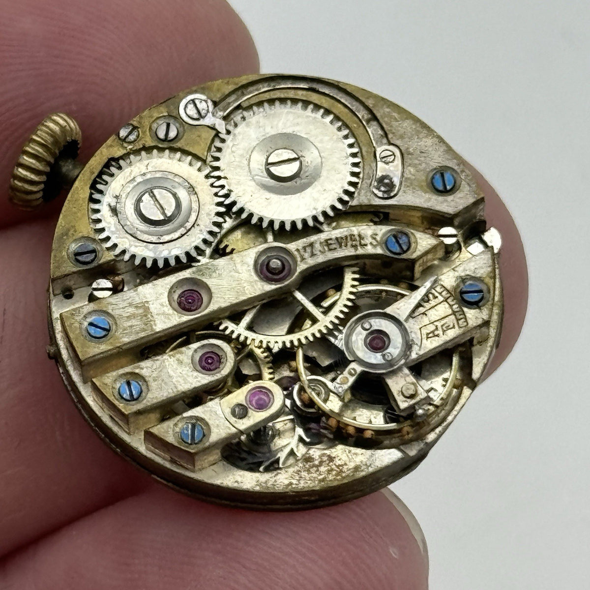 Unidentified High Grade Watch Movement - 17 Jewels - For Parts / Repair - 24.9mm