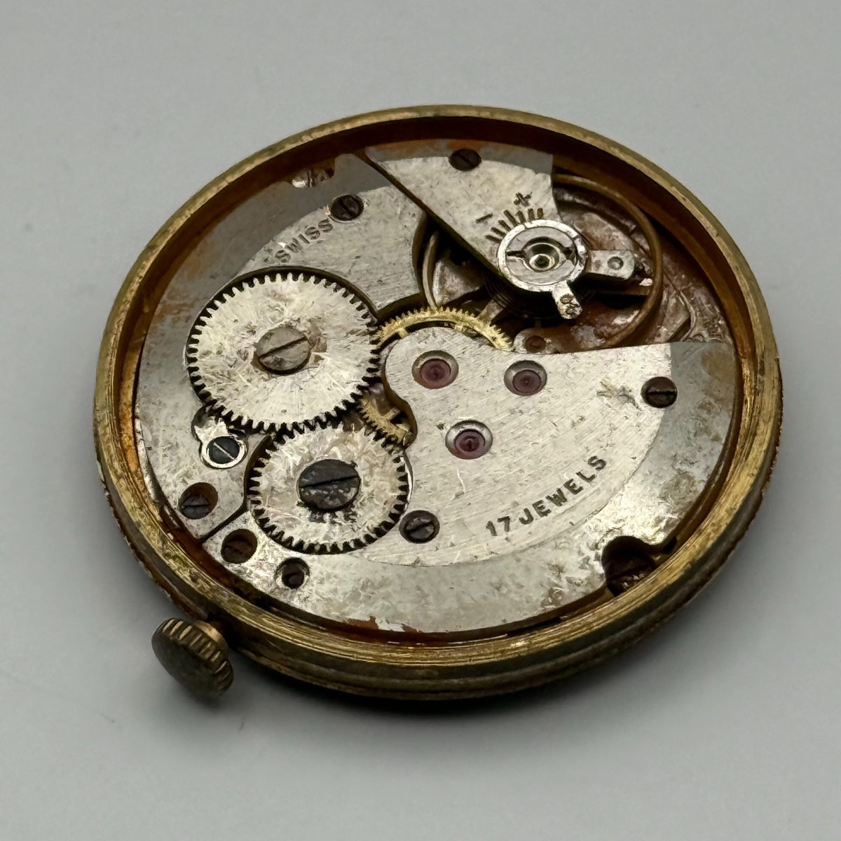 AS 1702/03 Watch Movement A. Schild 1702/03 Rotary 17 Jewels Parts 28.9mm