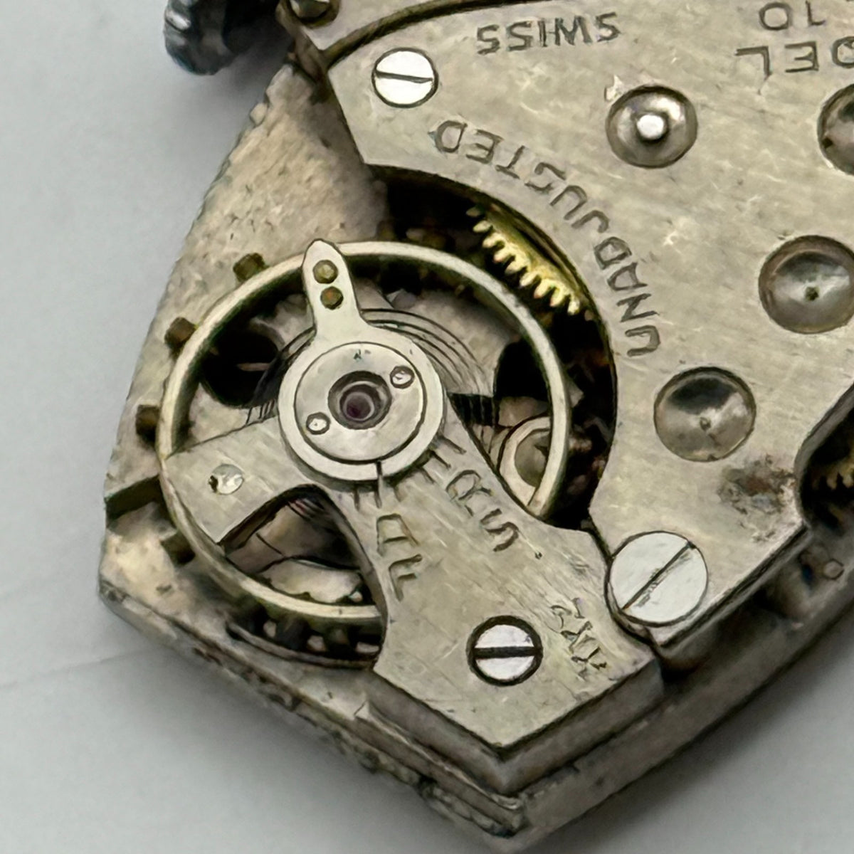 Kelton Model AL 10 Watch Movement Central Timex M10 Swiss 7 Jewels Parts 16.2mm