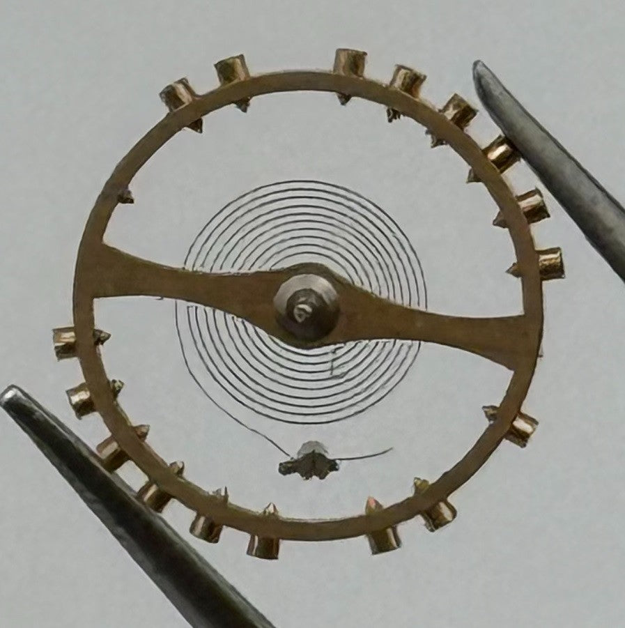 AS 1220 Balance Wheel Complete And Spring 10½’’’ 47 Watch Movement Parts NOS