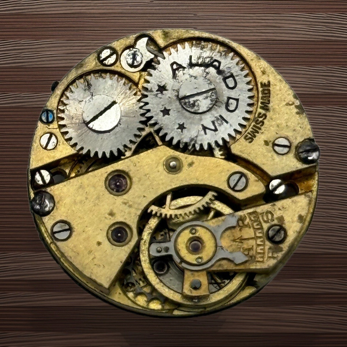 Aladdin Watch Movement Swiss Manual Wind Vintage Parts Repair Spares 21.8mm