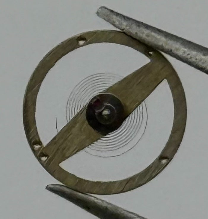 RL 8013 Balance Wheel Complete And Spring 8¾''' 1458 Watch Movement Parts NOS