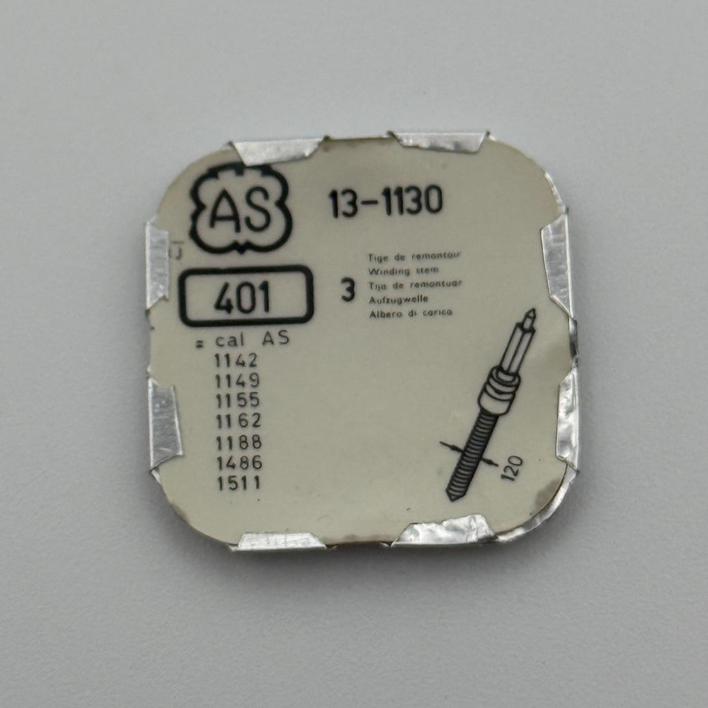 AS 1130 Winding Stem Pack Of 3 - 13 - 401 - New Old Stock - Watch Parts