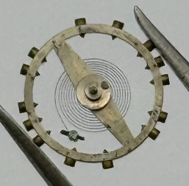 FEF 270 Balance Wheel Complete And Spring 5¼’’’ 173 M Watch Movement Parts NOS