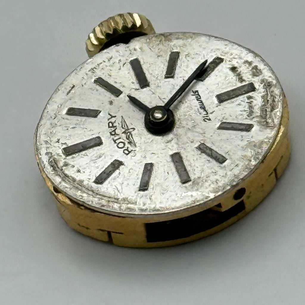 AS 1777 Watch Movement A. Schild Rotary Swiss 21 Jewels Manual Wind Parts 12.4mm
