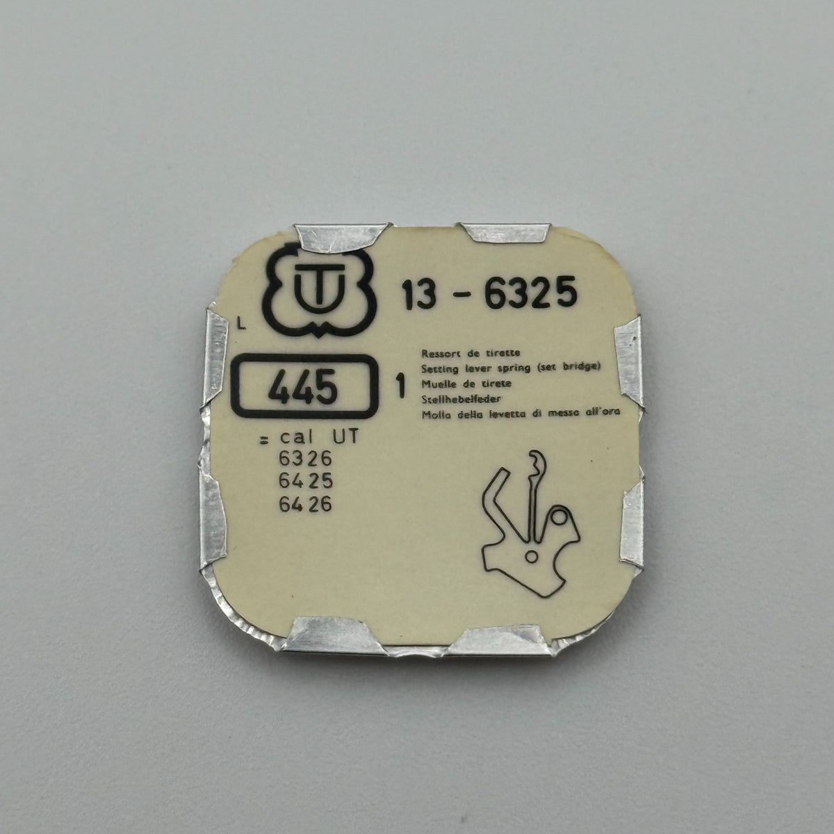 Unitas 6325 Setting Lever Spring - 13 - 445 - New Old Stock - Watch Parts