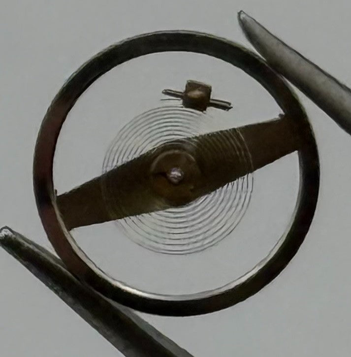 Lanco 576 Balance Wheel Complete And Spring Progress Watch Movement Parts NOS