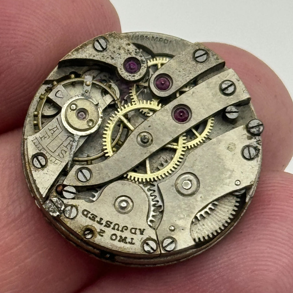 Unidentified High Grade Manual Wind Watch Movement - For Parts / Repair - 23.5mm