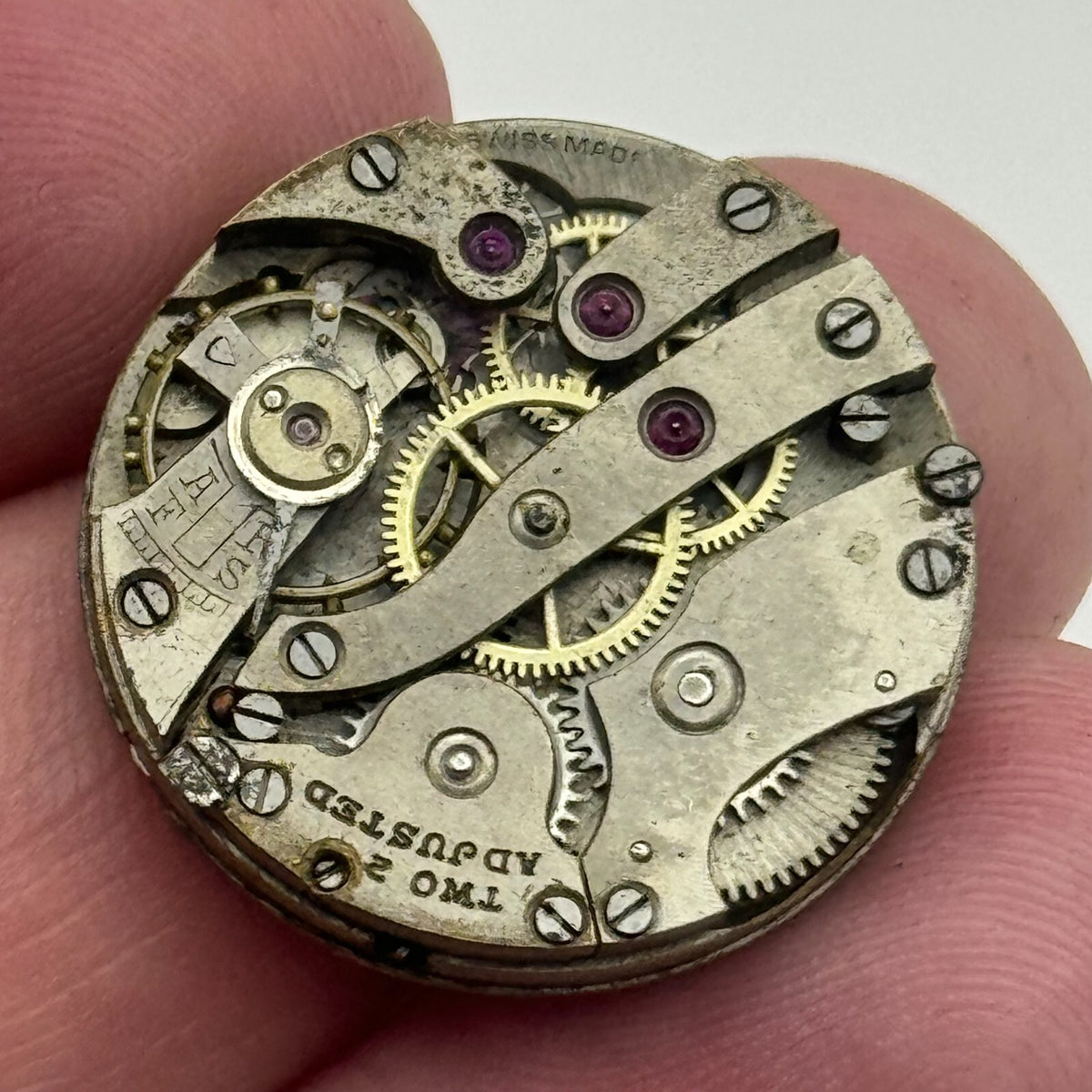 Unidentified High Grade Manual Wind Watch Movement - For Parts / Repair - 23.5mm