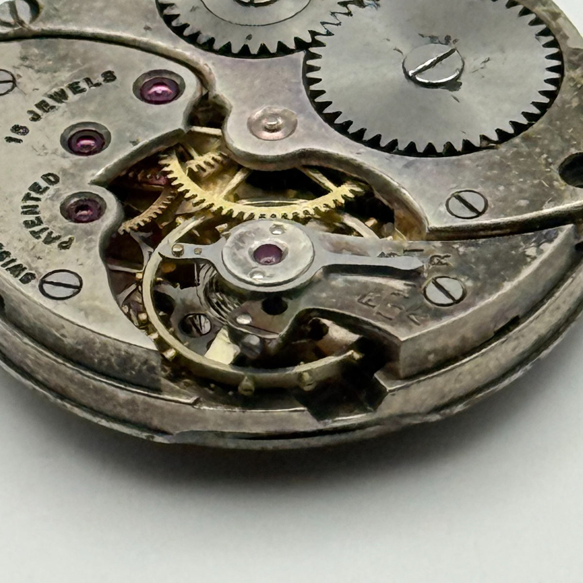 Cyma Ref 374 Watch Movement - J W Benson London - For Parts / Repair - 23.4mm