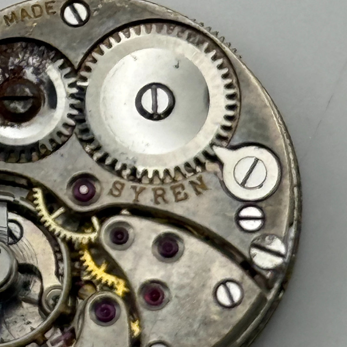 Syren 22 Watch Movement Swiss Made Manual Wind Vintage Parts Repair 19.1mm