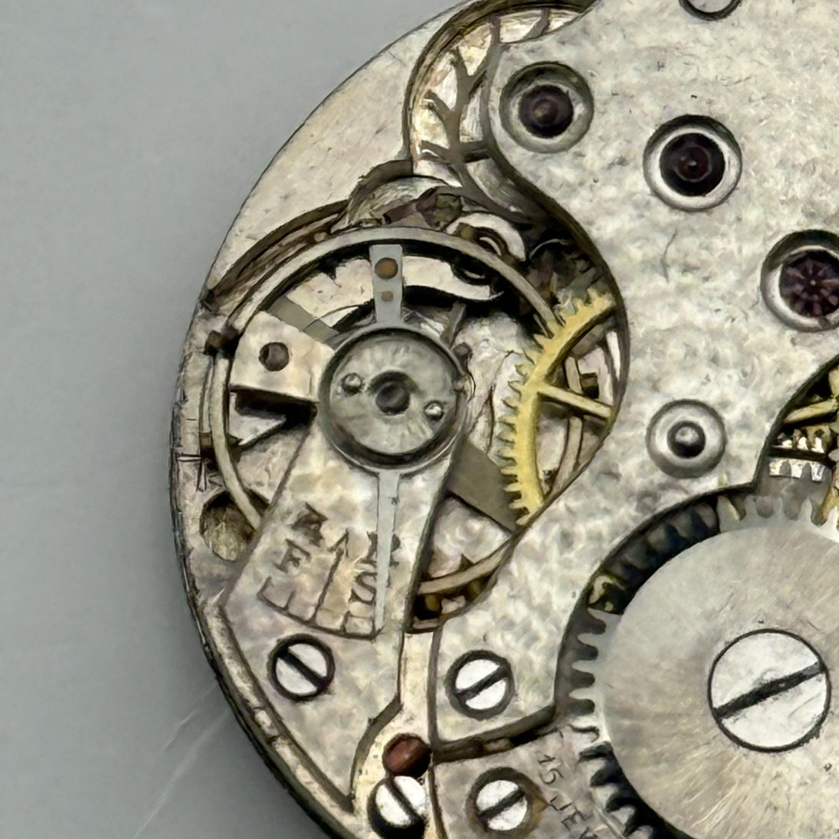 Unidentified Watch Movement Swiss Made Manual Wind Vintage Parts Repair 21.9mm