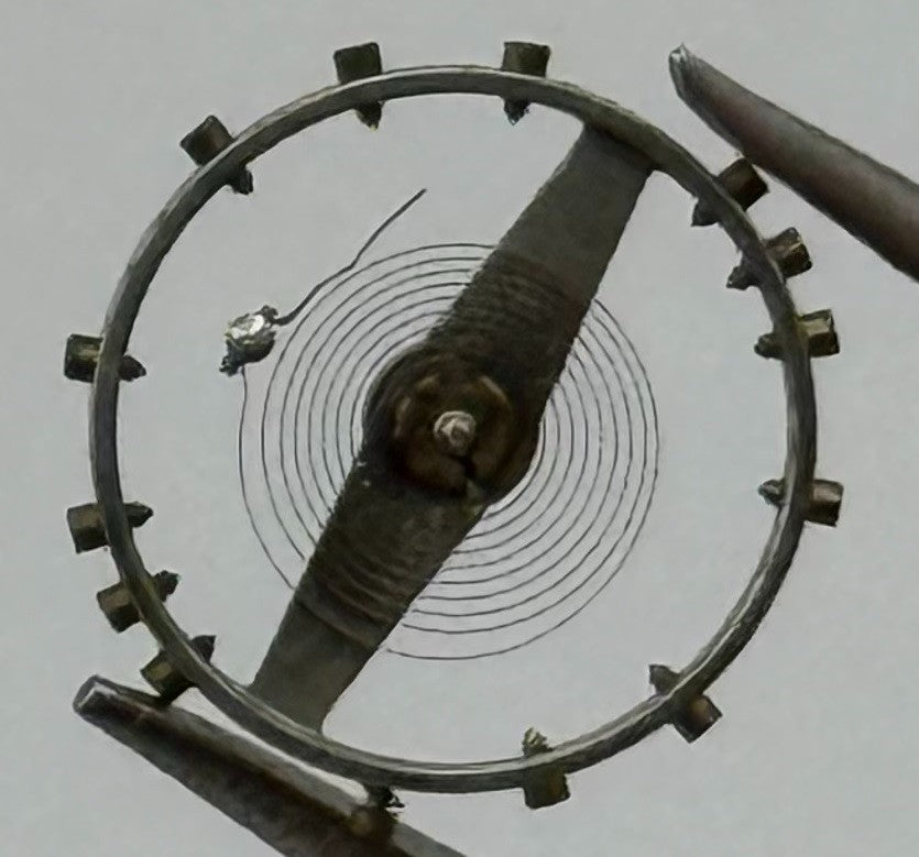 Cyma 344 Balance Wheel Complete And Spring 5½’’’ 1016 M Watch Movement Parts NOS