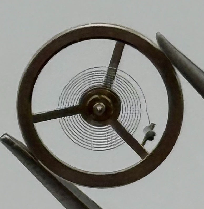 EB 1297 1469 Balance Wheel Complete And Spring Renata 117 Watch Movement Parts